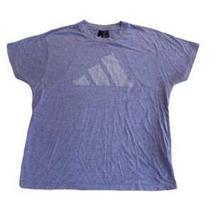 Adidas Womens T-Shirt Size Medium Purple Fleck